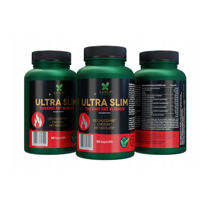 Lanco ULTRA SLIM THERMO FAT BURNER - ENERGIA ODCHUDZANIE METABOLIZM 90 kaps