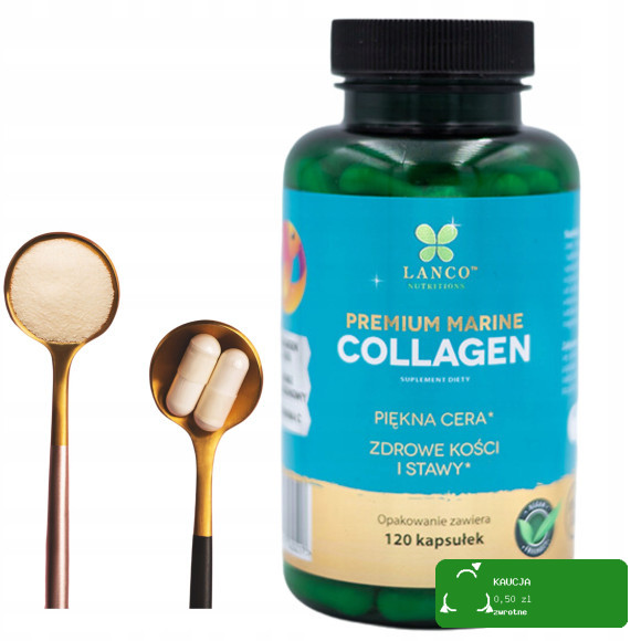 Lanco FRANCUSKI KOLAGEN MORSKI rybi PREMIUM MARINE COLLAGEN 2400mg 120kps