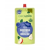 Owolovo MUS OWOCOWY XXL - JABŁKO BORÓWKA AMERYKAŃSKA