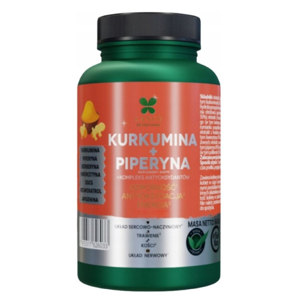 Lanco KURKUMA + PIPERYNA AŻ 1155mg w dawce! ANTYOKSYDANTY ODPORNOŚĆ 60kaps