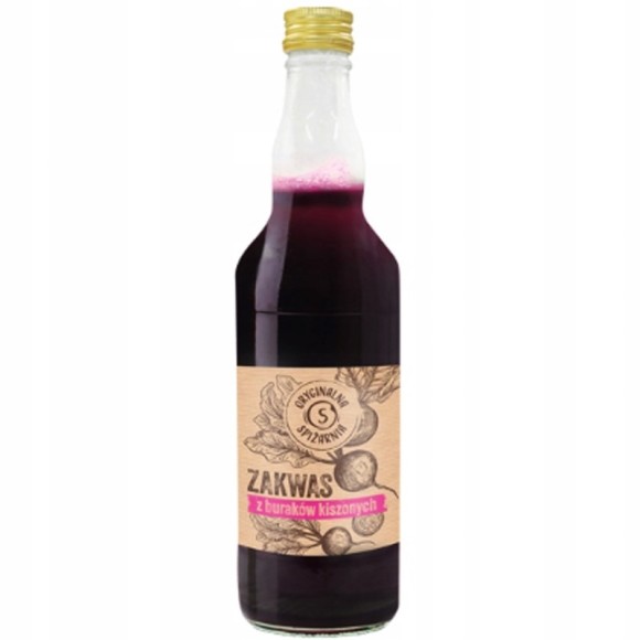 ORYGINALNA SPIŻARNIA ZAKWAS Z BURAKÓW KISZONYCH buraka 500ml