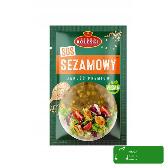 SOS SEZAMOWY Z PRAŻONYM SEZAMEM do kurczaka sałatek saszetka 50g NA RAZ