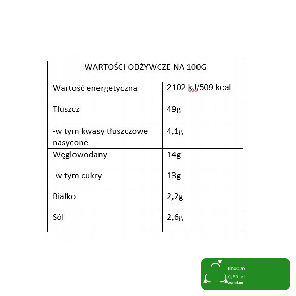 SOS SEZAMOWY Z PRAŻONYM SEZAMEM do kurczaka sałatek saszetka 50g NA RAZ