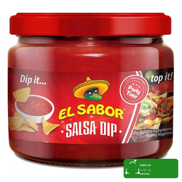 DIP SOS SALSA 315g 0,315KG POMIDOROWO PAPRYKOWA słoik EL SABOR