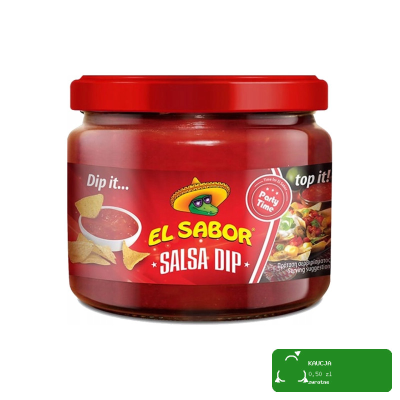 DIP SOS SALSA 315g 0,315KG POMIDOROWO PAPRYKOWA słoik EL SABOR