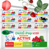 LIZAK Denti-Pop UCZEŃ smak POZIOMKA 10szt BEZ CUKRU MNIAM active Starpharma
