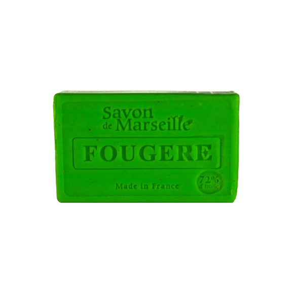 MYDŁO MARSYLSKIE fougere KWIAT PAPROCI PAPROĆ 72% kostka 100g Le Chatelard