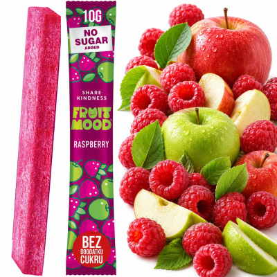 FRUIT MOOD baton batonik owocowy bez dodatku MALINA 10g