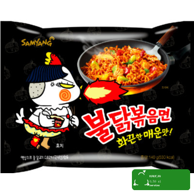 BULDAK DANIE ZUPA MAKARON KOREAŃSKI OSTRY RAMEN HOT KURCZAK 130g