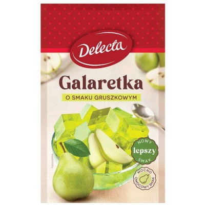 Delecta GALARETKA GRUSZKOWA smak gruszkowy gruszka zielona 70g