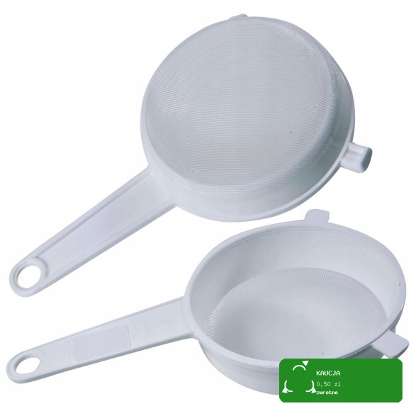 SITKO PLASTIKOWE CEDZAK gęste do filtracji fi160 16cm białe