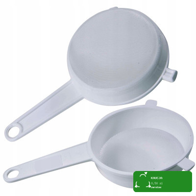 SITKO PLASTIKOWE CEDZAK gęste do filtracji fi160 16cm białe