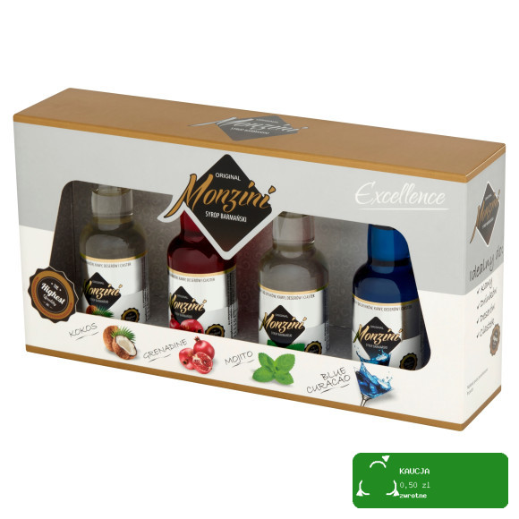 MONZINI - ZESTAW SYROPÓW BARMAŃSKICH 200ml (biały_