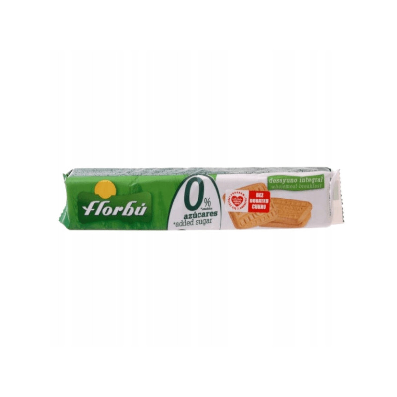 CIASTKA HERBATNIKI PEŁNE ZIARNO BEZ CUKRU 150G FLORBU