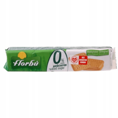 CIASTKA HERBATNIKI PEŁNE ZIARNO BEZ CUKRU 150G FLORBU