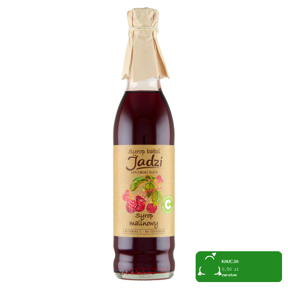 SYROP BABCI JADZI MALINOWY MALINA z witaminą C na odporność 420ml
