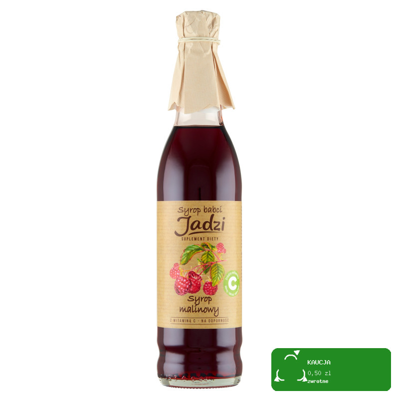 SYROP BABCI JADZI MALINOWY MALINA z witaminą C na odporność 420ml