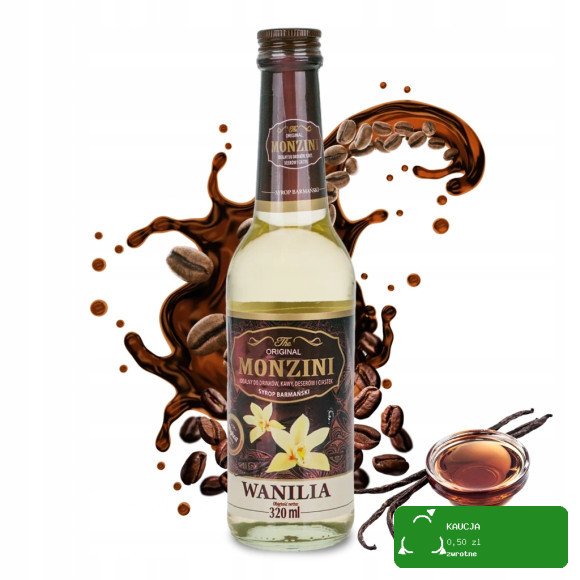 MONZINI - SYROP BARMAŃSKI - WANILIA320ml