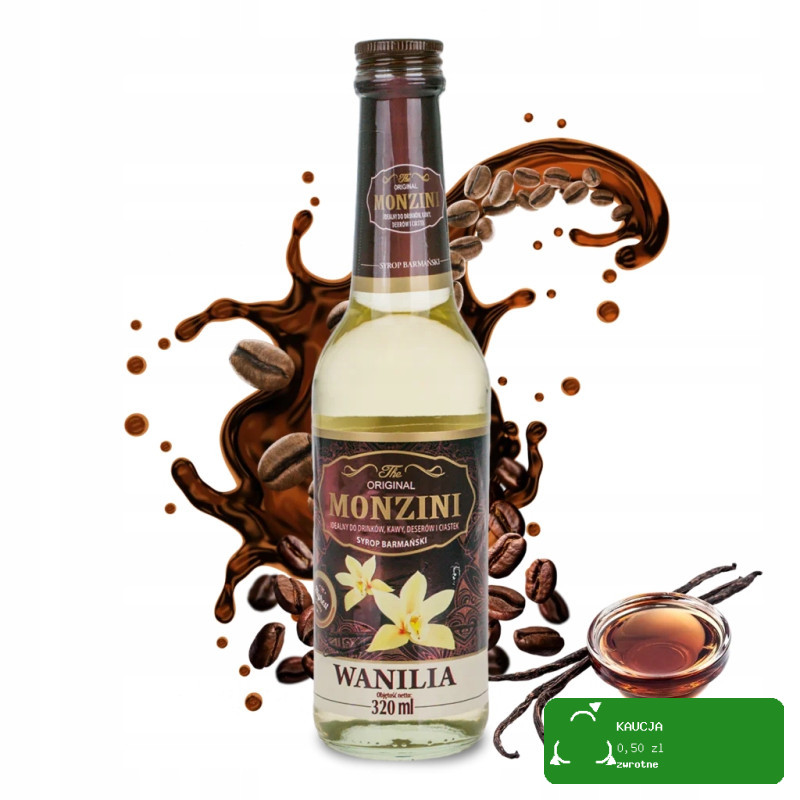 MONZINI - SYROP BARMAŃSKI - WANILIA320ml