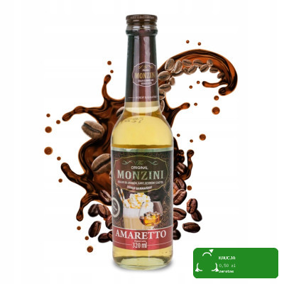 MONZINI - SYROP BARMAŃSKI - AMARETTO 320ml