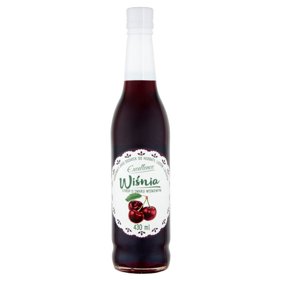 SYROP WIŚNIOWY o smaku WIŚNIOWYM WIŚNIA z wit. C 430ml EXCELLENCE PORY ROKU