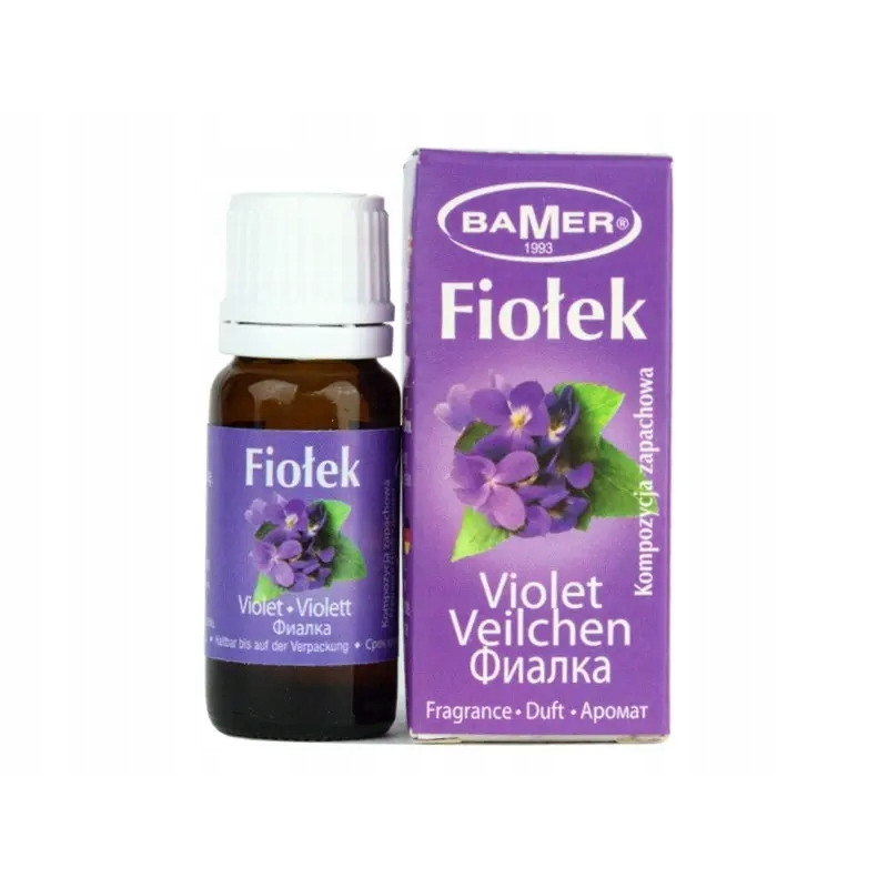 OLEJEK ETERYCZNY zapachowy FIOŁEK FIOŁKOWY kwiatowy wiosenny 7ml BAMER
