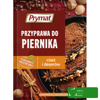 Prymat PRZYPRAWA DO PIERNIKA CIAST I DESERÓW mieszanka korzenna 20g