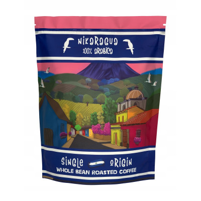 KAWA ZIARNISTA w ziarnie NIKARAGUA 1000g 1KG 100% ARABICA SINGLE ORIGIN