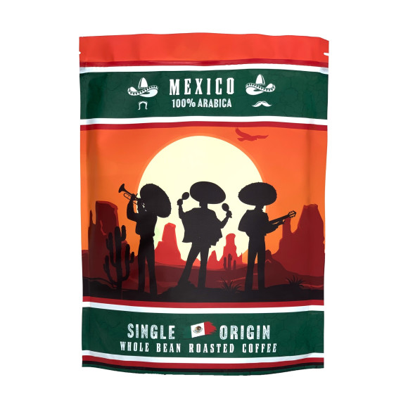 KAWA ZIARNISTA w ziarnie MEKSYK MEXICO 1000g 1KG 100% ARABICA SINLGE ORIGIN