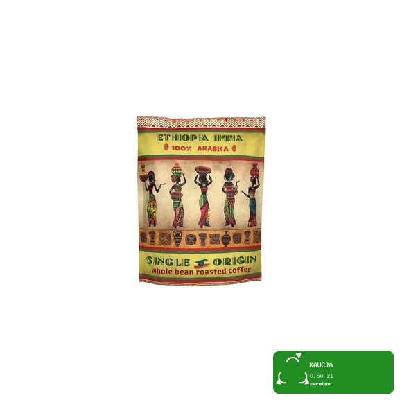 KAWA ZIARNISTA w ziarnie ETIOPIA ETHIOPIA JIMMA 1000g 1KG 100% ARABICA