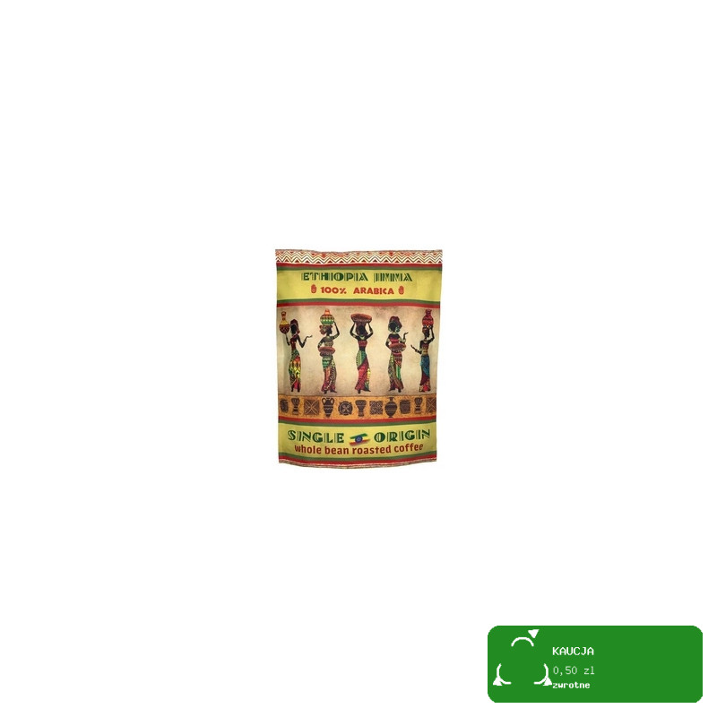 KAWA ZIARNISTA w ziarnie ETIOPIA ETHIOPIA JIMMA 1000g 1KG 100% ARABICA