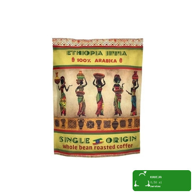 KAWA ZIARNISTA w ziarnie ETIOPIA ETHIOPIA JIMMA 1000g 1KG 100% ARABICA