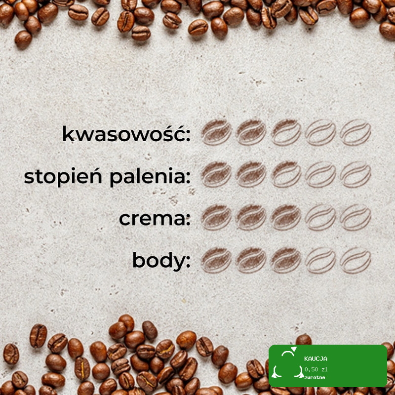 KAWA ZIARNISTA w ziarnie KOLUMBIA COLOMBIA 100% Arabica 1000g 1KG