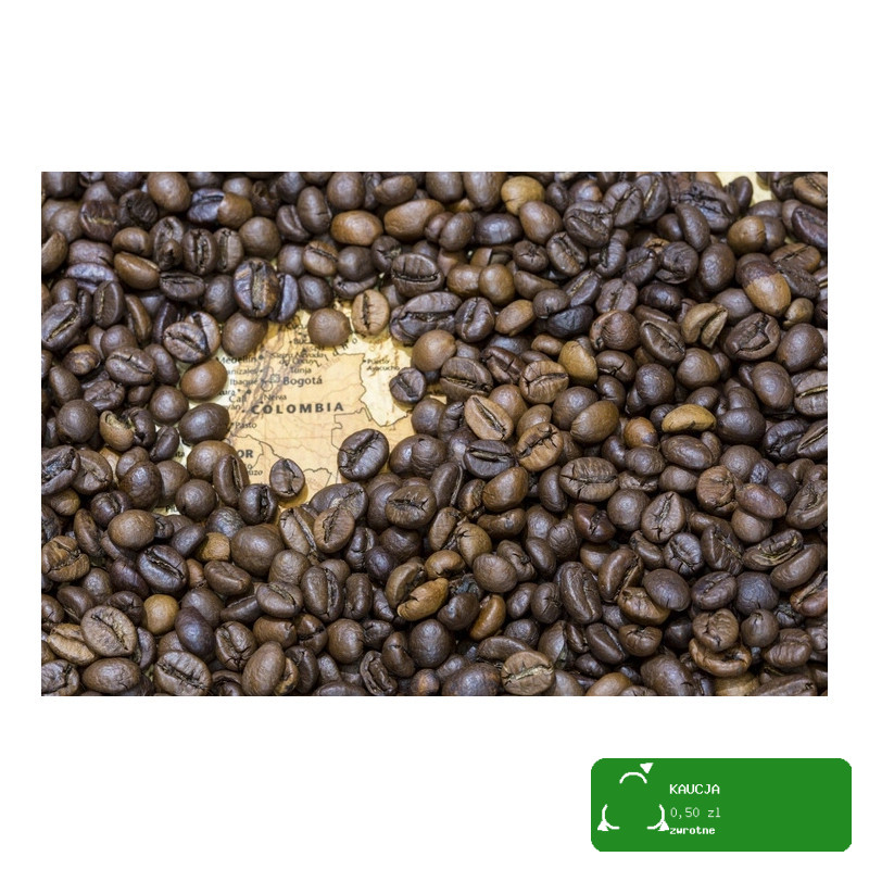 KAWA ZIARNISTA w ziarnie KOLUMBIA COLOMBIA 100% Arabica 1000g 1KG