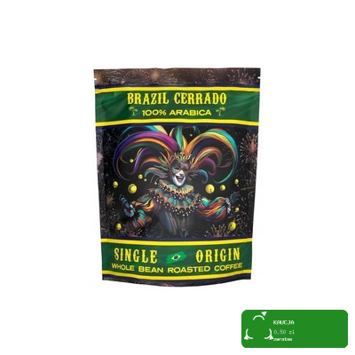 KAWA ZIARNISTA w ziarnie BRAZYLIA BRAZIL CERRADO 1000g 1KG 100% ARABICA
