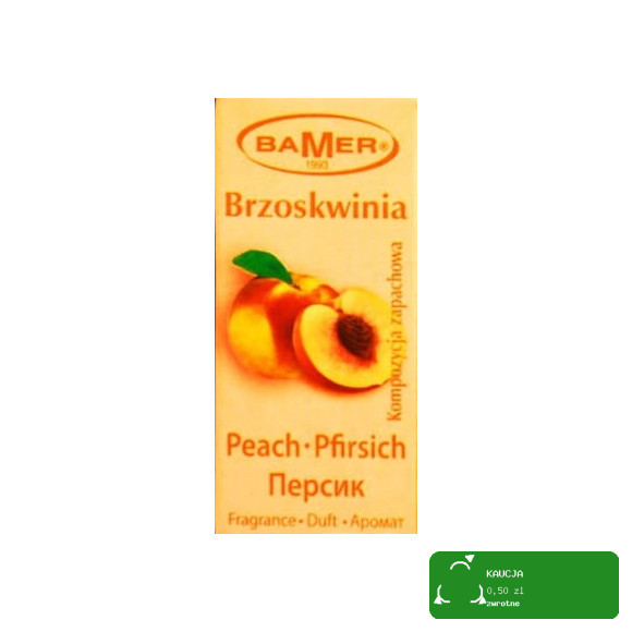 OLEJEK ETERYCZNY zapachowy BRZOSKWINIA BRZOSKWINIOWY owocowy 7ml BAMER