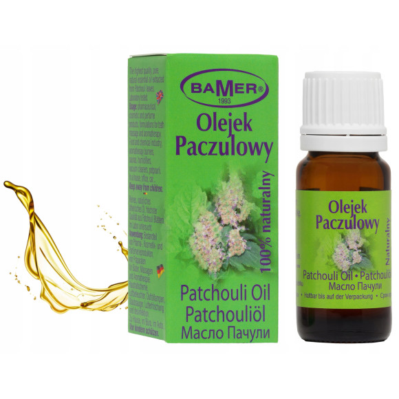 NATURALNY OLEJEK ETERYCZNY PACZULOWY PACZULA 7ml BAMER