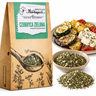 HERBAPOL CZUBRYCA ZIELONA mieszanka SUSZONYCH ZIELONYCH PRZYPRAW 60g