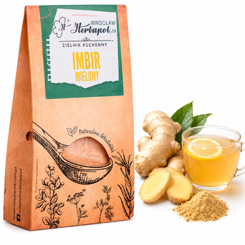 HERBAPOL IMBIR MIELONY suszone mielone kłącze imbiru 60g