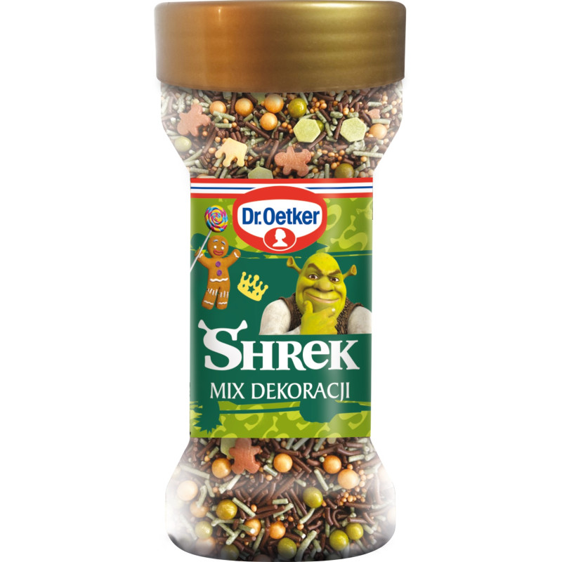DR.OETKER POSYPKA PEREŁKI Mix DEKORACJI CUKROWYCH d ciast deserów SHREK 52g