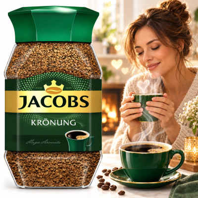 JACOBS KRONUNG 200g kawa rozpuszczalna słoik DUŻY 0,2KG