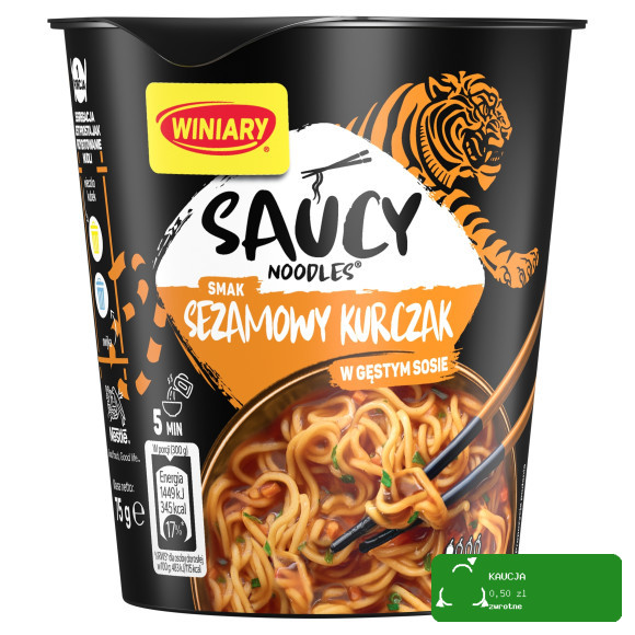 WINIARY szybkie DANIE STREET FOOD SEZAMOWY KURCZAK wystarczy zalać wodą 75g