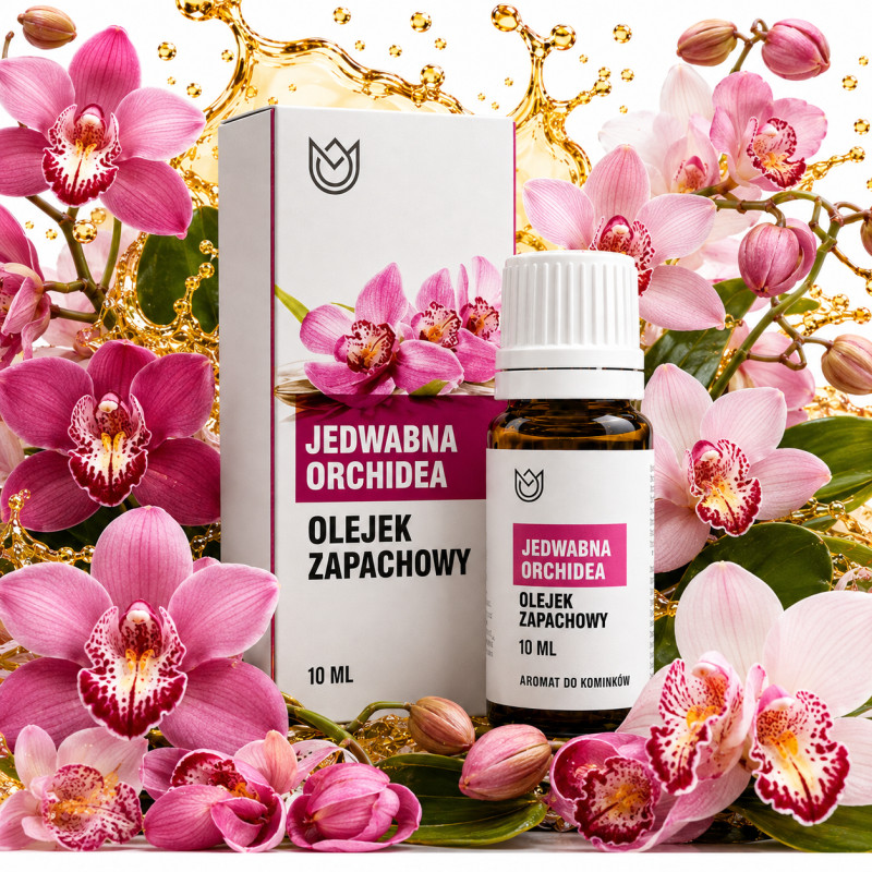 OLEJEK ZAPACHOWY eteryczny JEDWABNA ORCHIDEA kwiatowy 10ml NaturalneAromaty
