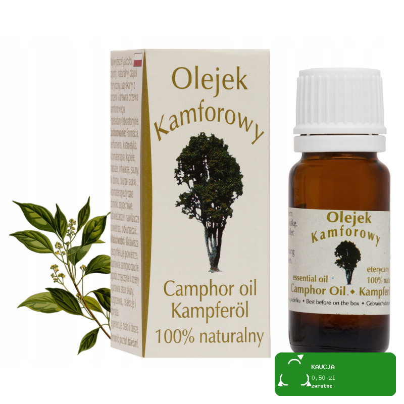 NATURALNY OLEJEK ETERYCZNY KAMFOROWY KAMFORA 7ml BAMER