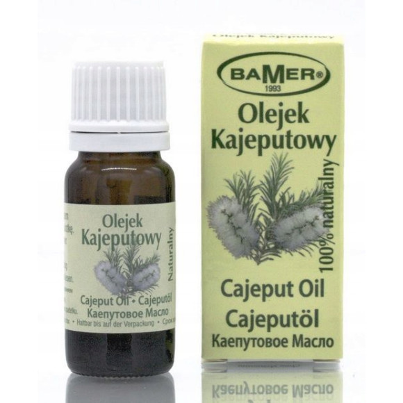 NATURALNY OLEJEK ETERYCZNY KAJEPUTOWY KAJEPUT 7ml BAMER dz. przeciwwirusowe