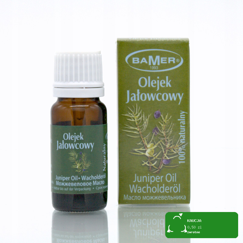 NATURALNY OLEJEK ETERYCZNY JAŁOWCOWY JAŁOWIEC 7ml BAMER