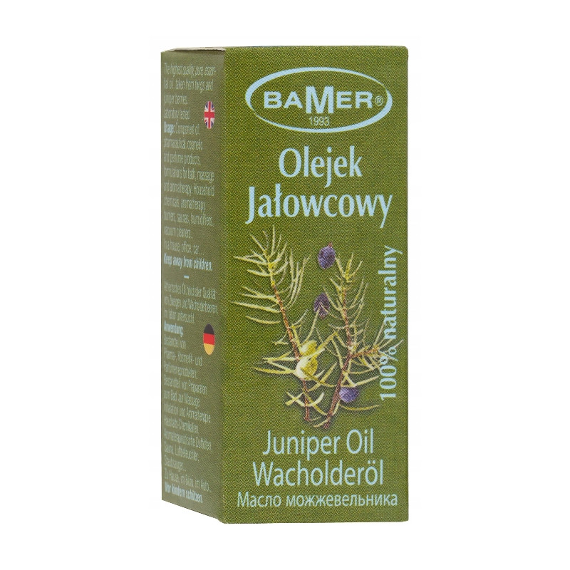 NATURALNY OLEJEK ETERYCZNY JAŁOWCOWY JAŁOWIEC 7ml BAMER