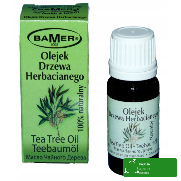 NATURALNY OLEJEK ETERYCZNY DRZEWO HERBACIANE Z DRZEWA HERBACIANEGO 7mlBAMER