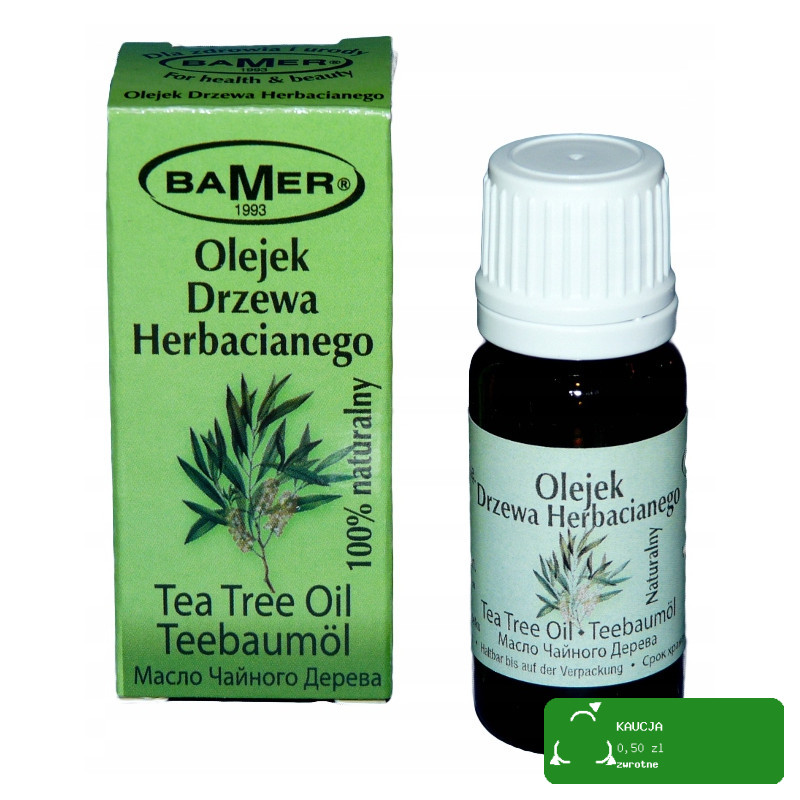 NATURALNY OLEJEK ETERYCZNY DRZEWO HERBACIANE Z DRZEWA HERBACIANEGO 7mlBAMER