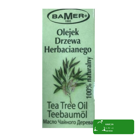 NATURALNY OLEJEK ETERYCZNY DRZEWO HERBACIANE Z DRZEWA HERBACIANEGO 7mlBAMER